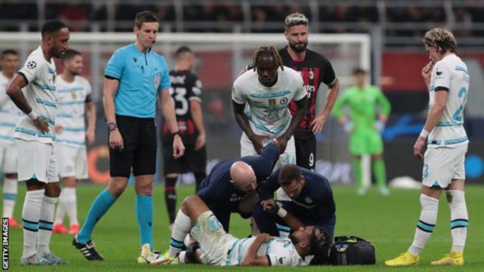 James was substituted after 62 minutes during Chelsea's win at AC Milan after jarring his knee in the turf while making a challenge