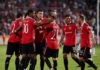 NICOSIA, CYPRUS - OCTOBER 06: Anthony Martial of Manchester United celebrates with teammates after scoring their team's second goal during the UEFA Europa League group E match between Omonia Nikosia and Manchester United at GSP Stadium on October 06, 2022 Image credit: Getty Images