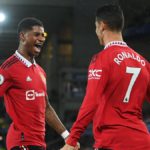 PL: Ronaldo scores 700th club career goal as Man Utd beat Evteron Cristiano Ronaldo of Manchester United celebrates after scoring their team's second goal during the Premier League match between Everton FC and Manchester United at Goodison Park on October 09, 2022 in Liverpool, England. Image credit: Eurosport