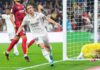 Luka Modric of Real Madrid celebrates after scoring their team's first goal during the LaLiga Santander match between Real Madrid CF and Sevilla FC at Estadio Santiago Bernabeu on October 22, 2022 in Madrid, Spain. (Photo by Angel Martinez/Getty Images) Image credit: Getty Images