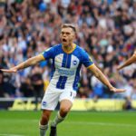 BRIGHTON, ENGLAND - OCTOBER 29: Leandro Trossard of Brighton & Hove Albion celebrates after scoring their team's first goal during the Premier League match between Brighton & Hove Albion and Chelsea FC at American Express Community Stadium on October 29, Image credit: Getty Images