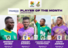 Four players nominated for September of the Month Award