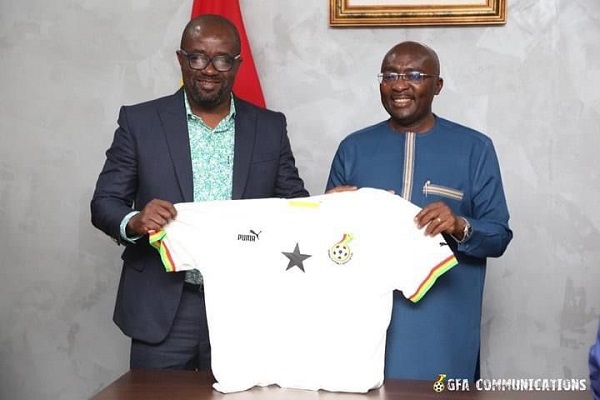 GFA boss Kurt Okraku and Dr Bawumia