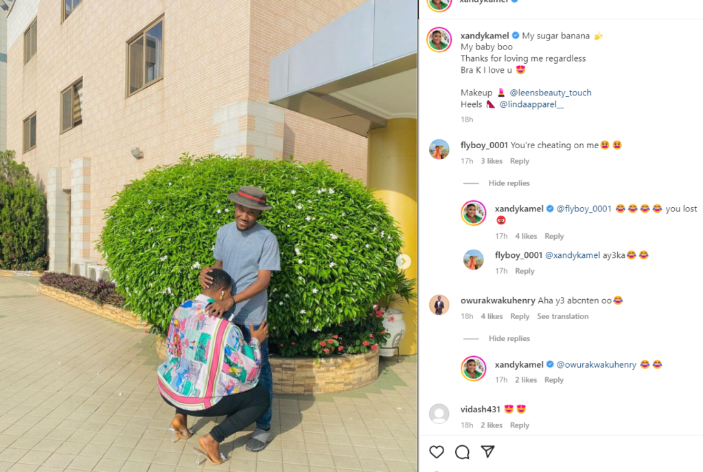 Thanks for loving me regardless - Xandy Kamel flaunts new lover