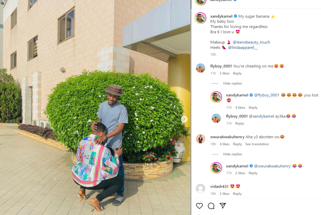 Thanks for loving me regardless - Xandy Kamel flaunts new lover