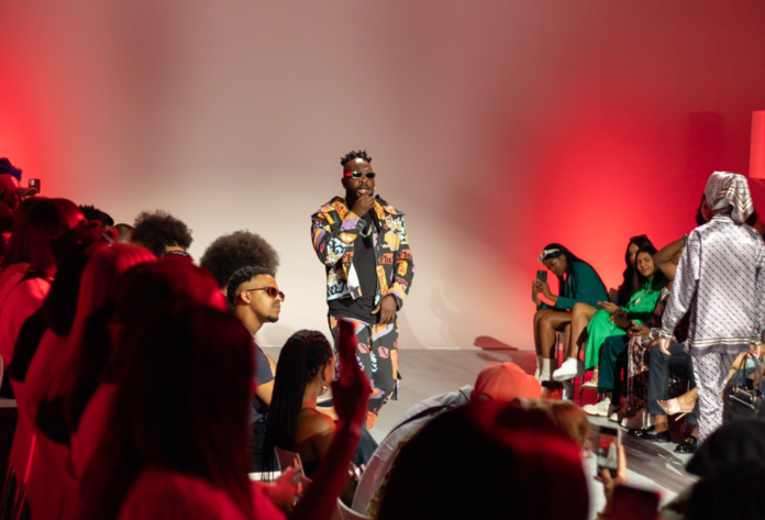 Doupboy Laska performs at SA Menswear Week