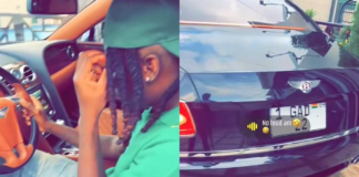 Stonebwoy shows off Bentley