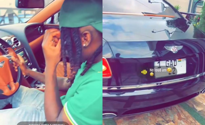 Stonebwoy shows off Bentley