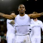 Crysencio Summerville celebrates his late winner at Anfield