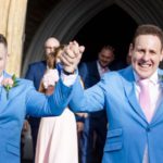 Shane Yerrell, right, and David Sparrey finally got married after being rejected by churches 31 times (Image: Ellie Stewart / SWNS)