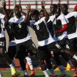 Ghana's national soccer team players sing and dance during a training session ahead of their 2014 World Cup against Portugal, in Brasilia June 25, 2014. Image credit: Reuters