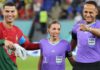 Frappart became the first female official at a men's World Cup earlier in the tournament