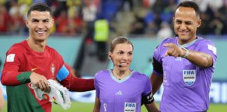 Frappart became the first female official at a men's World Cup earlier in the tournament