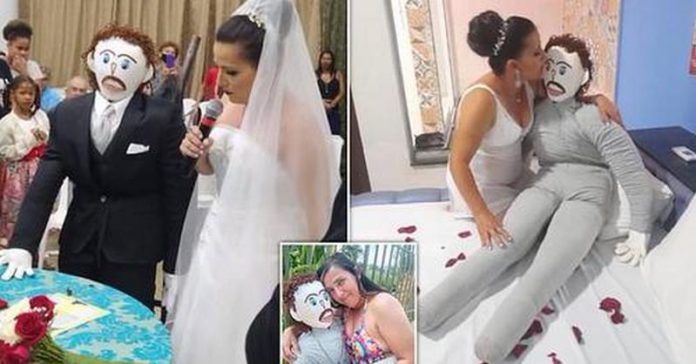Meirivone Rocha Moraes, 37, from Brazil, who married rag doll reveals he cheated- just as pair set to celebrate first wedding anniversary