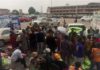 Kumasi residents in queue to buy from Planting for Food and Jobs Market