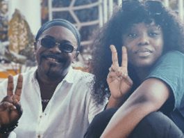Gyakie and her father, Nana Acheampong