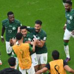 Match details: Messi and Argentina stunned by Saudi Arabia Saudi Arabia's midfielder #10 Salem Al-Dawsari celebrates with his teammates after scoring the second goal during the Qatar 2022 World Cup Group C football match between Argentina and Saudi Arabia at the Lusail Stadium in Lusail, north of Doha on November Image credit: Getty Images