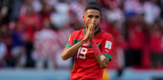 Youssef En-Nesyri of Morocco gestures Image credit: Getty Images