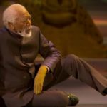 A screenshot of Freeman at the World Cup opening ceremony. Image via Twitter