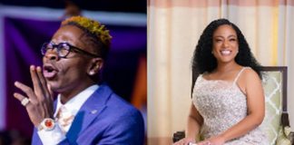 Dancehall artiste, Shatta Wale and Elsie Duncan-Williams Otoo