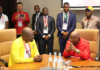 GFA boss [L] and President Akufo Addo [R]