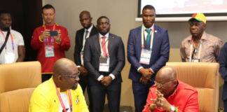 GFA boss [L] and President Akufo Addo [R]