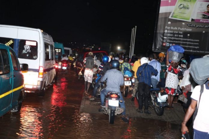 Accra – Kasoa road downpour