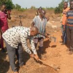 Kpandai DCE cuts sod for construction of new fire station