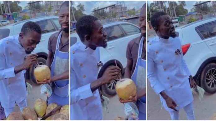 Lil Win Exclaims The Country Is Hard After Buying Coconut Source: officiallilwin