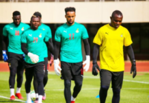 Richard Kingson with Black Stars goalkeepers