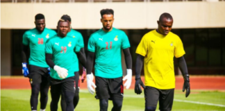 Richard Kingson with Black Stars goalkeepers