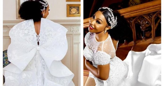 Rita Dominic on her wedding day [Instagram]