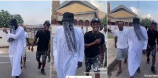 Akabenezer Storms Town Dressed Like Anas Photo Source: Akabenezer on TikTok