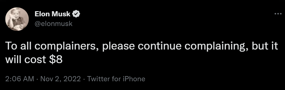 Elon Musk reduces Twitter verification fee from GH₵ 281 to GH₵ 112 per month