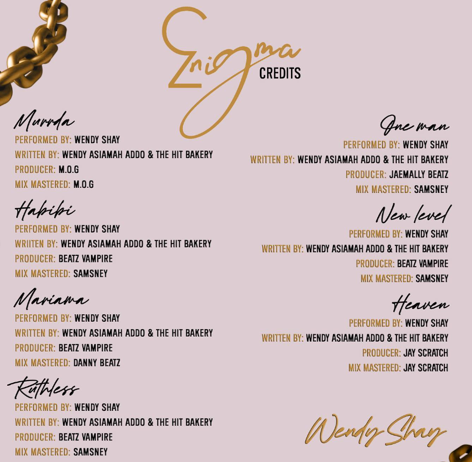 Wendy Shay finally drops thrilling EP, Enigma
