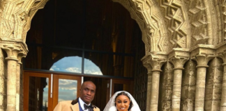 Videos from Rita Dominic and Fidelis Anosike's white wedding trends online. Photo credit: @instablog/@chiomaakpotha Read more: https://www.legit.ng/entertainment/celebrities/1506311-it-official-videos-sweet-moment-rita-dominic-hubby-fidelis-anosike-tie-knot-trends/