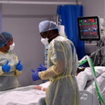 The NHS provides free healthcare at point of use but is under immense pressure [File: Toby Melville/Reuters]