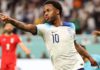 Raheem Sterling scored in England's opening game of the World Cup - a 6-2 victory over Iran
