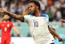 Raheem Sterling scored in England's opening game of the World Cup - a 6-2 victory over Iran