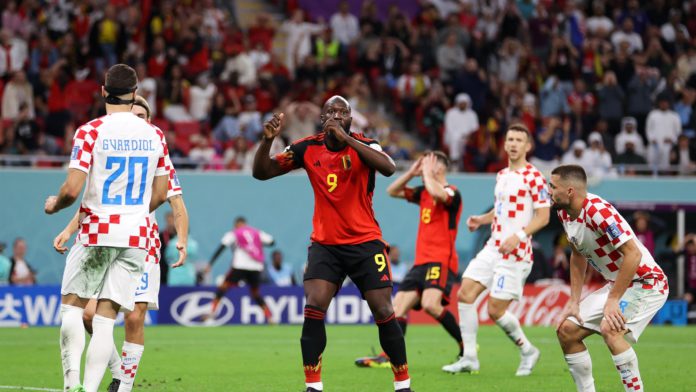 DOHA, QATAR - DECEMBER 01: Romelu Lukaku of Belgium reacts after a missed chance during the FIFA World Cup Qatar 2022 Group F match between Croatia and Belgium at Ahmad Bin Ali Stadium on December 01, 2022 in Doha, Qatar. (Photo by Michael Steele/Getty Im Image credit: Getty Images