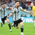 2022Â World Cup: Argentina edge Australia to reach quarter-finals Messi esulta per il gol in Argentina-Australia - Mondiali 2022 Image credit: Getty Images