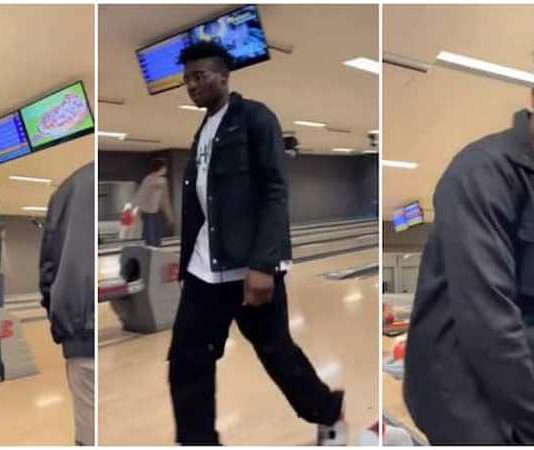 Mohammed Kudus at a bowling alley. Photo Source: @josephhaboagye