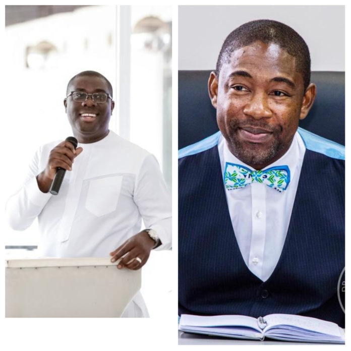 Dr Bernard Okoe-Boye NHIA and Sammi Awuku NLA