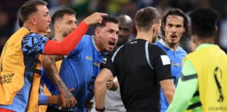 Uruguay were incensed with the officiating against Ghana / Buda Mendes/GettyImages