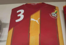 Asamoah Gyan's 2010 World Cup jersey