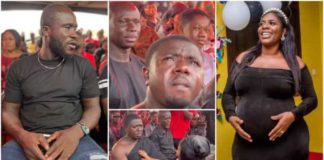 Heartbreaking visuals emerge as actor Okomfo Kolegae buries late wife. Credit: NestaTV/nkonkonsa