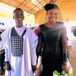 Hot photos drop as lovers hold all-black wedding