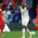 Andre Ayew celebrates