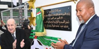 Zwelivelile Mandela attended the official opening of the new Nelson Mandela Stadium, alongside Algerian president Abdelmadjid Tebboune, just hours before his speech at the CHAN opening ceremony