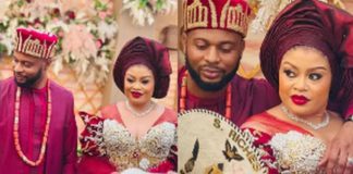 Nigerian actress, Nkiru Sylvanus and husband